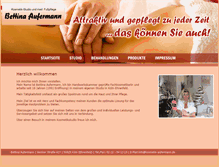 Tablet Screenshot of kosmetik-aufermann.de